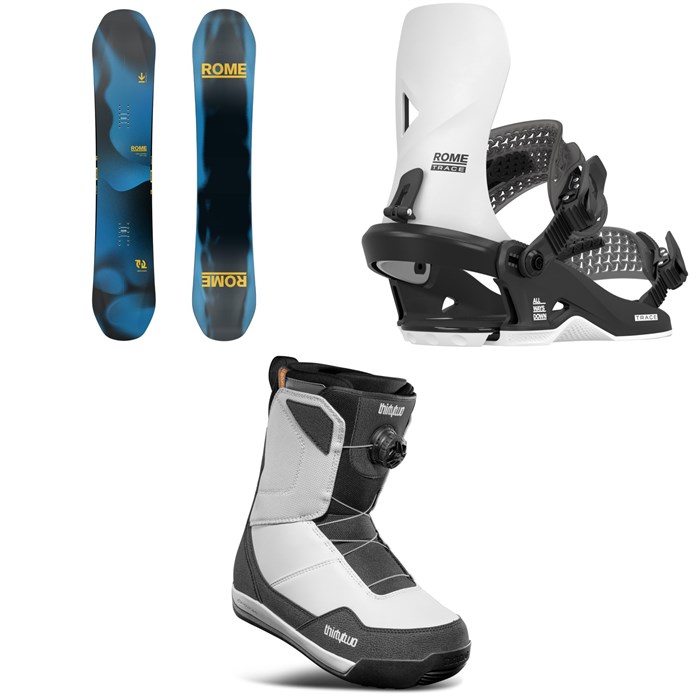 Rome - Rome Mechanic Snowboard + Trace HW Snowboard Bindings + thirtytwo Shifty Boa Snowboard Boots 2026