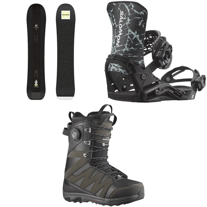 Salomon - Salomon HPS - Goop Snowboard + District Pro Snowboard Bindings + X Approach Lace SJ Boa Snowboard Boots 2026