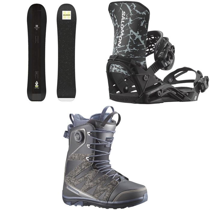 Salomon - Salomon HPS - Goop Snowboard + District Pro Snowboard Bindings + X Approach Lace SJ Boa Snowboard Boots 2026