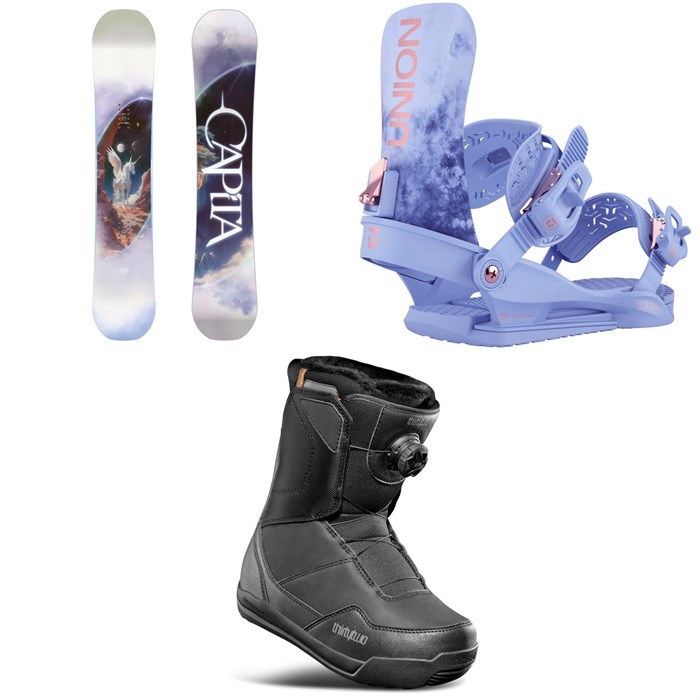 CAPiTA - CAPiTA Space Metal Fantasy Snowboard + Union Juliet Snowboard Bindings + thirtytwo Shifty Boa Snowboard Boots - Women's 2026