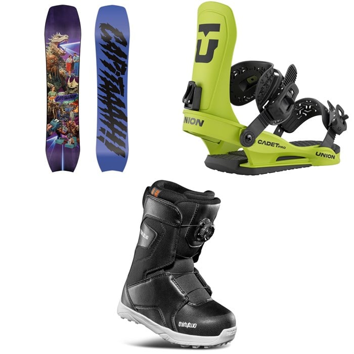 CAPiTA - CAPiTA Children Of The Pow Snowboard + Union Cadet Pro Snowboard Bindings + thirtytwo Lashed Boa Snowboard Boots - Kids' 2026