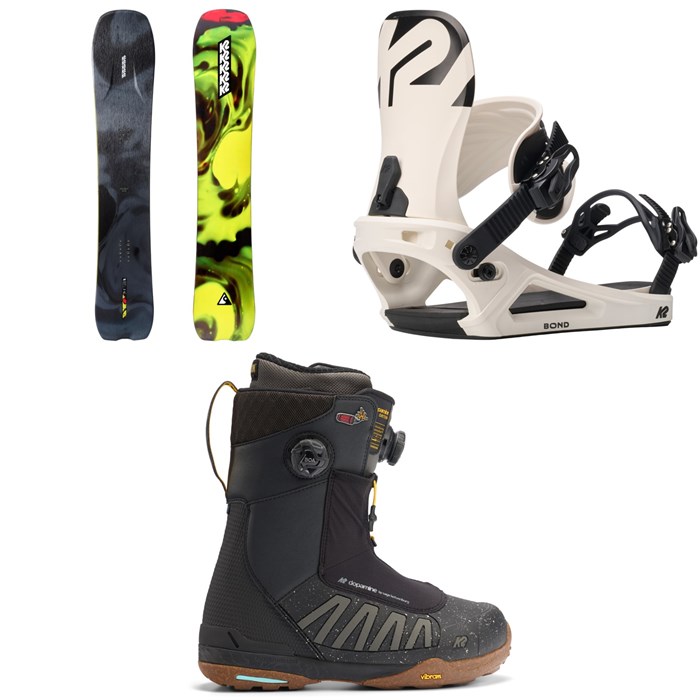 K2 - Alchemist Snowboard + Bond Snowboard Bindings + Orton Snowboard Boots 2026