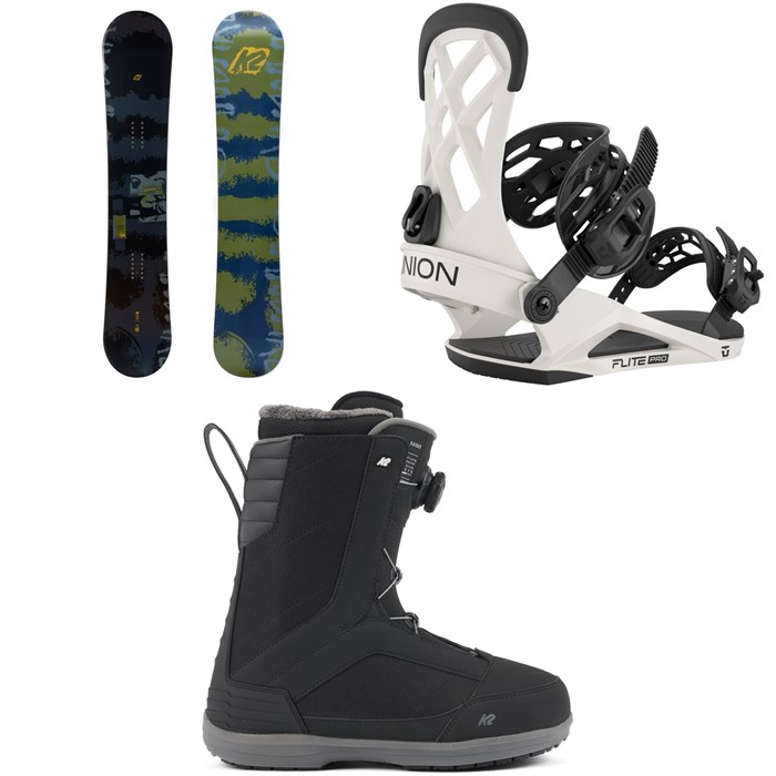 K2 - K2 Courier Snowboard + Union Flite Pro Snowboard Bindings + K2 Raider Snowboard Boots 2026