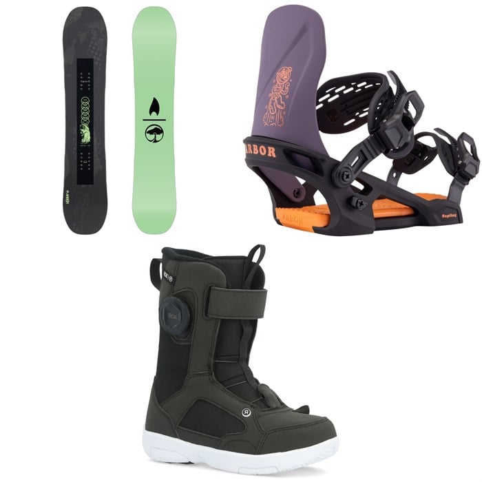 Arbor - Arbor Votive Snowboard + Sapling Snowboard Bindings + Ride Norris Snowboard Boots - Kids 2026