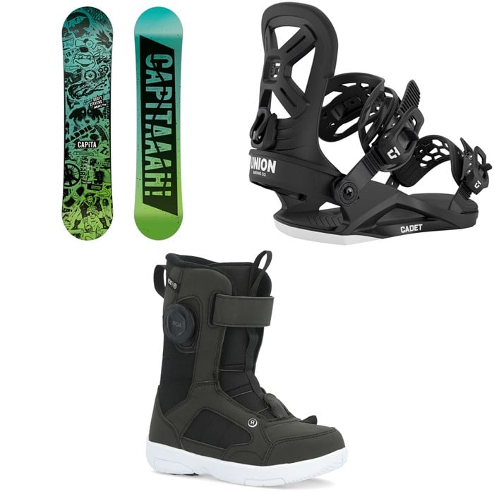 CAPiTA - Scott Stevens Mini Snowboard + Union Cadet Snowboard Bindings + Ride Norris Snowboard Boots - Kids 2026