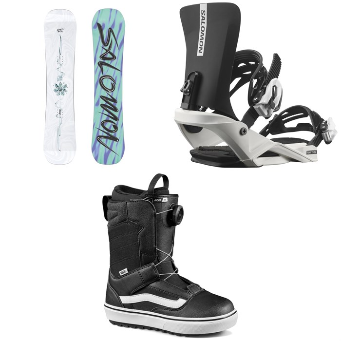 Salomon - Oh Yeah Grom Snowboard + Rhythm Jr Snowboard Bindings + Vans Juvie OG Snowboard Boots - Kids' 2026