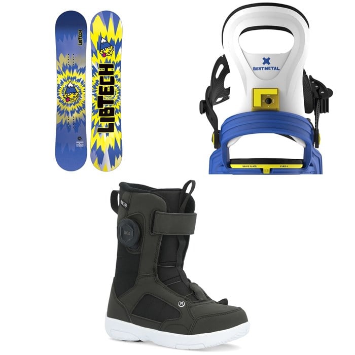 Lib Tech - Banana Blaster BTX Snowboard + Bent Metal BMX Snowboard Bindings + Ride Norris Snowboard Boots - Kids 2026