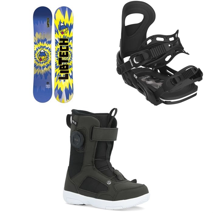 Lib Tech - Lib Tech Banana Blaster BTX Snowboard + Bent Metal BMX Snowboard Bindings + Ride Norris Snowboard Boots - Kids 2026