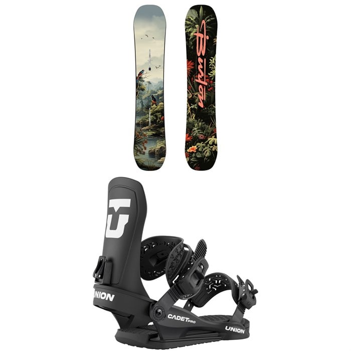 Burton - Custom Smalls Snowboard + Union Cadet Pro Snowboard Bindings - Kids' 2026