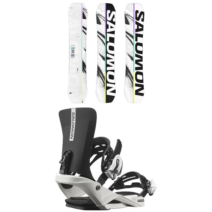 Salomon - Huck Knife Grom Snowboard + Rhythm Jr Snowboard Bindings - Kids' 2026