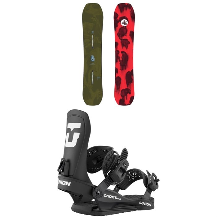 Burton - Family Tree Hometown Hero Snowboard + Union Cadet Pro Snowboard Bindings - Kids' 2026