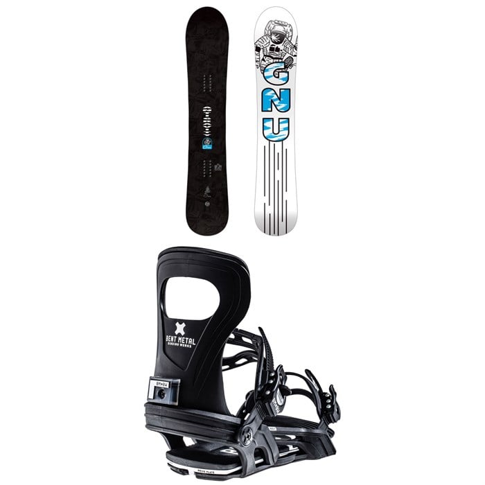 GNU - Antigravity C3 Snowboard + Bent Metal Bolt Snowboard Bindings 2026