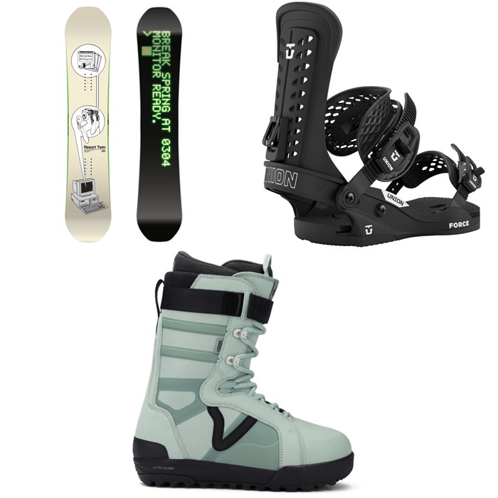 CAPiTA - Spring Break Resort Twin Snowboard + Union Force Classic Snowboard Bindings + Vans Hi-Standard Pro Snowboard Boots 2026