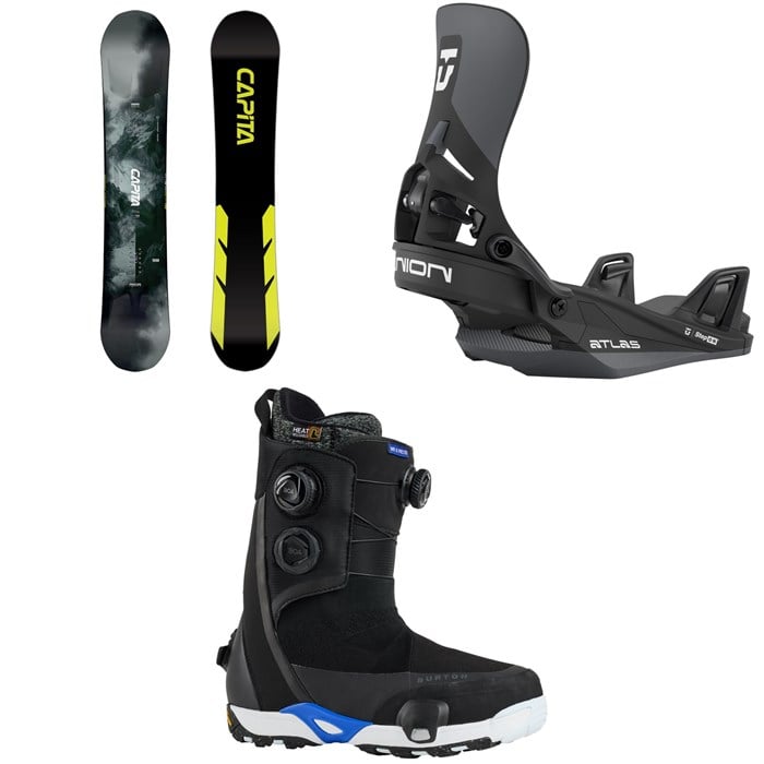 CAPiTA - CAPiTA Mega Mercury Snowboard + Union Atlas Step On Snowboard Bindings + Burton Waverange Step On X Pro Snowboard Boots 2026