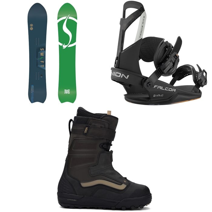 Never Summer - Never Summer Swift Snowboard + Union Falcor Snowboard Bindings + Vans Hi-Country Snowboard Boots 2026