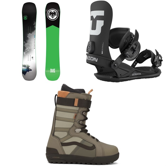 Never Summer - Never Summer Trooper Snowboard + Union Strata Snowboard Bindings + Vans Hi-Standard Pro Snowboard Boots 2026