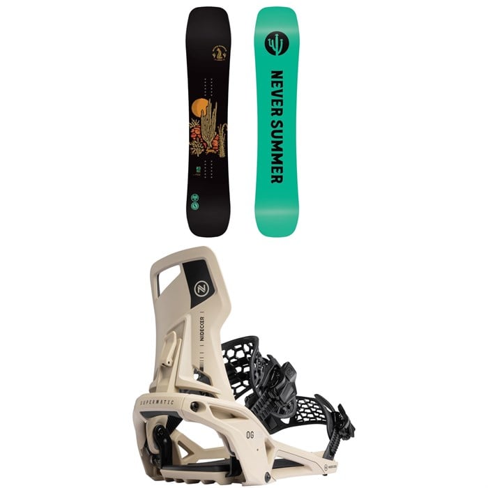 Never Summer - Never Summer Cirrus Snowboard + Nidecker OG Supermatic Snowboard Bindings - Women's 2026