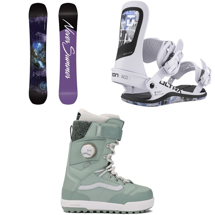 Never Summer - Never Summer Proto T3 FR Snowboard + Union Ultra Snowboard Bindings + Vans Luna Pro Snowboard Boots - Women's 2026
