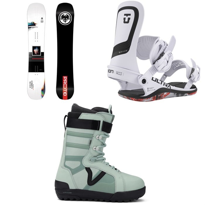 Never Summer - Never Summer Proto T3 Ultra Snowboard + Union Ultra Snowboard Bindings + Vans Hi-Standard Pro Snowboard Boots 2026