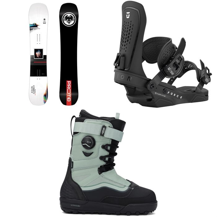 Never Summer - Never Summer Proto T3 Ultra Snowboard + Union Force Snowboard Bindings + Vans Infuse Snowboard Boots 2026