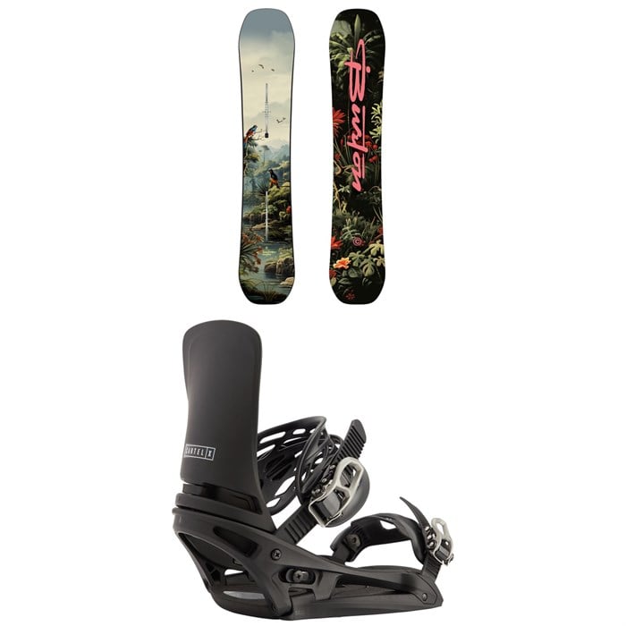 Burton - Burton Custom Flying V Snowboard + Cartel X EST Snowboard Bindings 2026