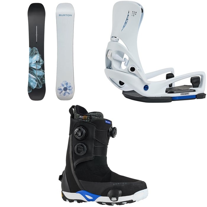 Burton - Burton Process Flying V Snowboard + Step On Genesis EST Snowboard Bindings + Waverange Step On X Pro Snowboard Boots 2026