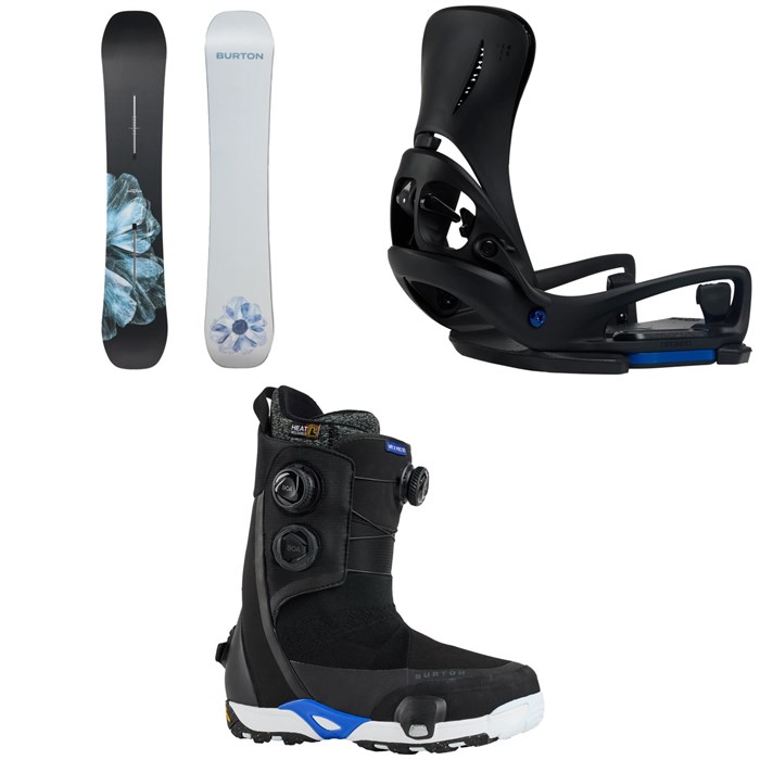 Burton - Burton Process Flying V Snowboard + Step On Genesis EST Snowboard Bindings + Waverange Step On X Pro Snowboard Boots 2026
