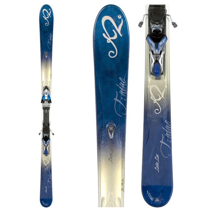 k2 first luv skis with bindings women's + Marker M2 10.0 - 2009 With a balance of stability and forgiveness Used K2 T-Nine First Luv
