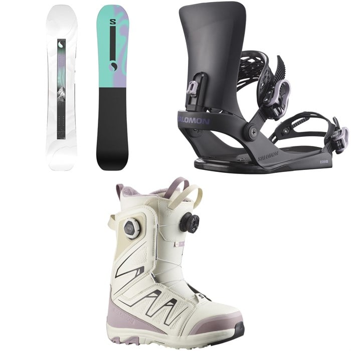 Salomon - Salomon Bliss X Snowboard + EDB X Snowboard Bindings + Ivy BOA SJ Snowboard Boots - Women's 2026