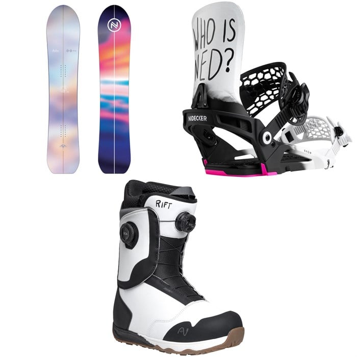 Nidecker - Nidecker Mellow Snowboard + Kaon Snowboard Bindings + Rift Snowboard Boots 2026