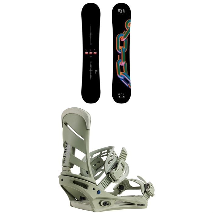 Burton - Burton Cultivator Snowboard + Mission Snowboard Bindings 2026