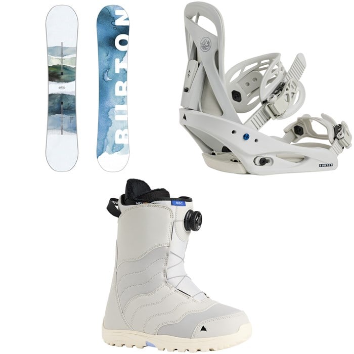 Burton - Burton Cultivator Snowboard + Citizen Snowboard Bindings + Mint Boa Snowboard Boots - Women's 2026