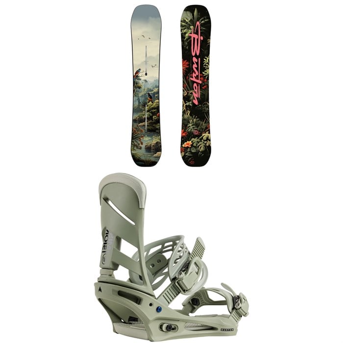 Burton - Burton Custom Flying V Snowboard + Mission Snowboard Bindings 2026
