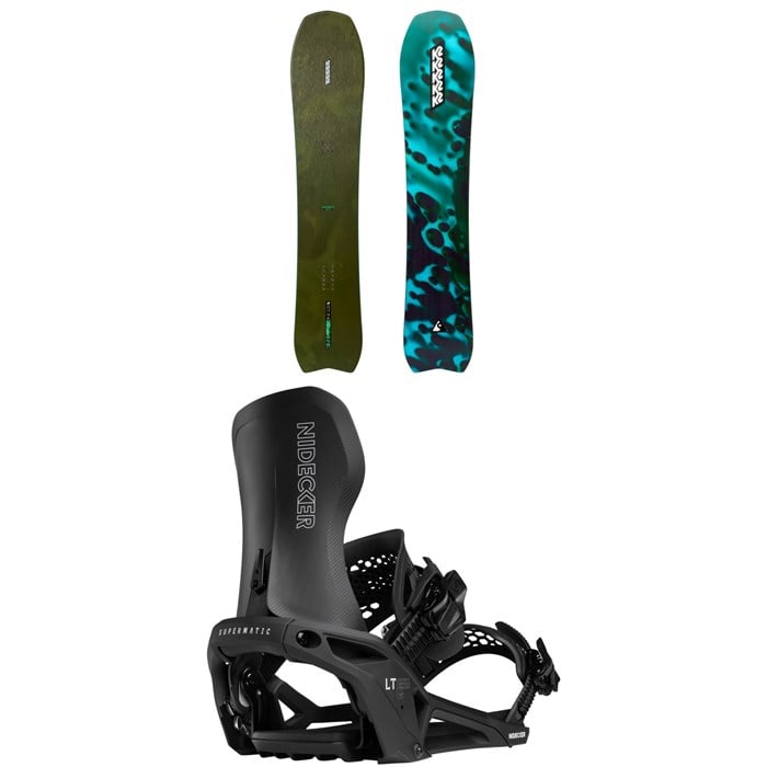 K2 - K2 Excavator Snowboard + Nidecker LT Supermatic Snowboard Bindings 2026