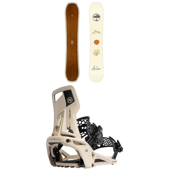 Arbor - Arbor Swoon Snowboard + Nidecker OG Supermatic Snowboard Bindings - Women's 2026