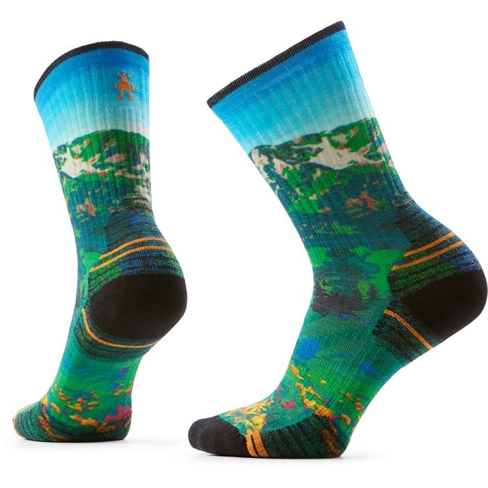 Smartwool - Smartwool Hike Targeted Cushion Mountain Lake Print Crew Socks - Women's