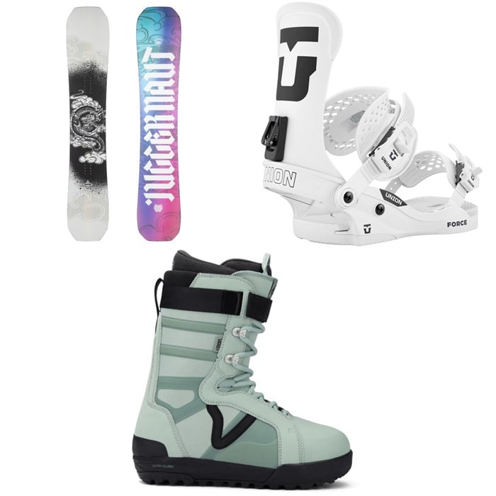 Rossignol - Rossignol Juggernaut Snowboard + Union Force Classic Snowboard Bindings + Vans Hi-Standard Pro Snowboard Boots 2026