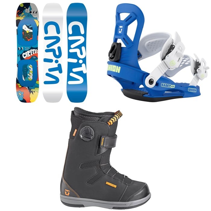 CAPiTA - CAPiTA Micro Mini Snowboard + Union Cadet Mini Snowboard Bindings + Cadet Snowboard Boots - Kids' 2026