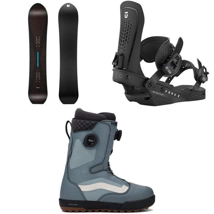 United Shapes - United Shapes Cadet Snowboard + Union Force Snowboard Bindings + Vans Aura Pro Snowboard Boots 2026