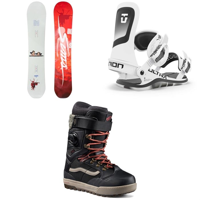 Sims - Sims Macrodose Snowboard + Union Ultra Snowboard Bindings + Vans Luna Ventana Pro Snowboard Boots - Women's 2025