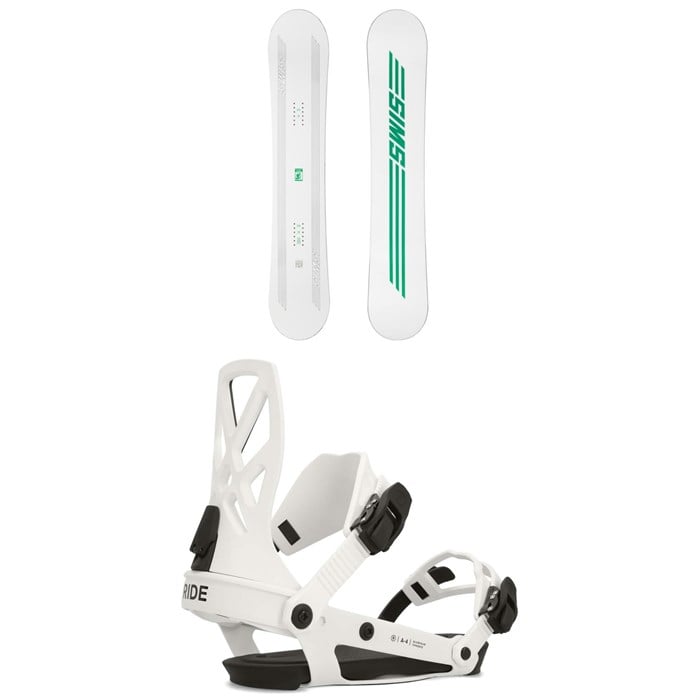 Sims - Sims ATV Snowboard + Ride A-4 Snowboard Bindings 2025