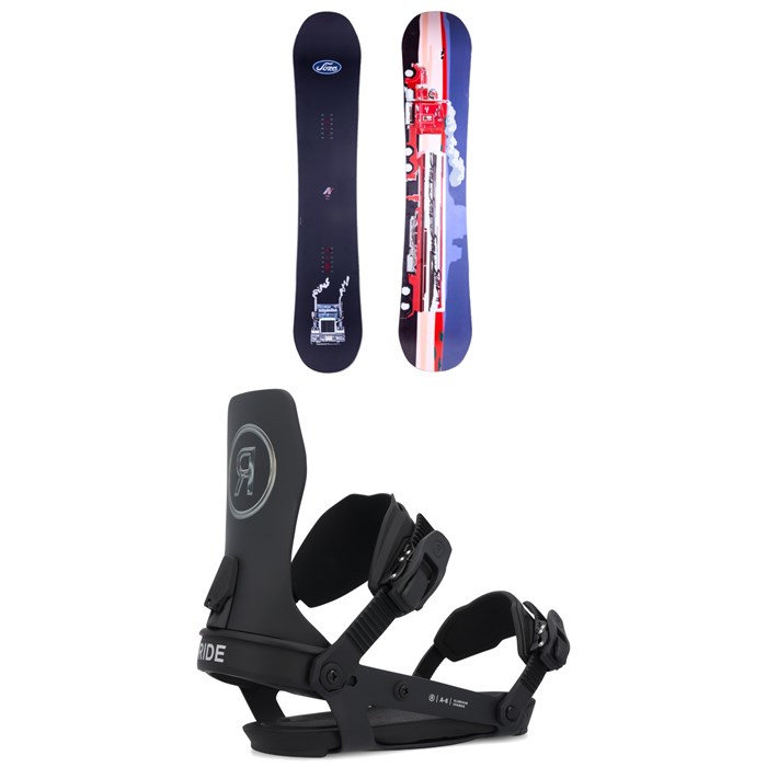 Sims - Sims ATV Pro Snowboard + Ride A-6 Snowboard Bindings