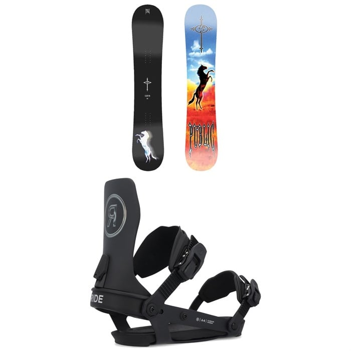 Public Snowboards - Public Snowboards Dispute Snowboard + Ride A-6 Snowboard Bindings 2025