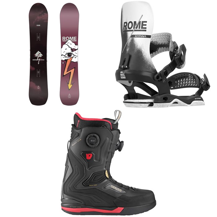 Rome - Rome Stale Crewzer Snowboard + Katana AW Snowboard Bindings + Deeluxe ID Y-20 Snowboard Boots 2026