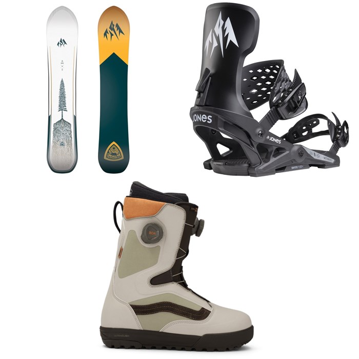 Jones - Jones Frontier 2.0 Snowboard + Meteorite Snowboard Bindings + Vans Aura Pro Snowboard Boots 2026