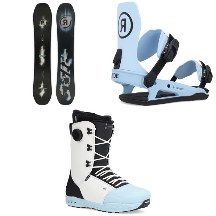 Ride - Ride Algorythm Snowboard + C-6 Snowboard Bindings + Fuse Snowboard Boots