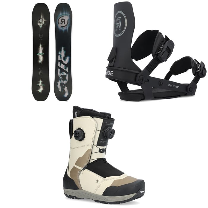 Ride - Ride Algorythm Snowboard + A-6 Snowboard Bindings + Torrent Snowboard Boots 2025