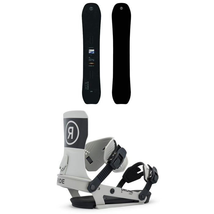 Public Snowboards - Public Snowboards Research Snowboard + Ride Drone Snowboard Bindings 2026