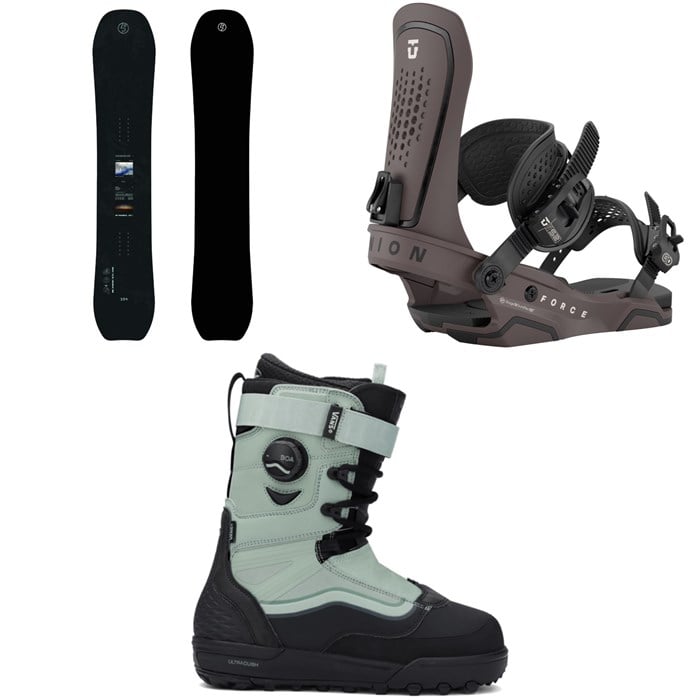 Public Snowboards - Public Snowboards Research Snowboard + Union Force Snowboard Bindings + Vans Infuse Snowboard Boots 2026
