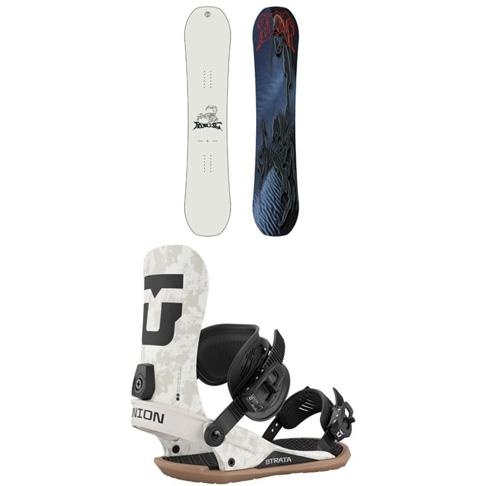 Public Snowboards - Public Snowboards Display Snowboard + Union Strata Snowboard Bindings 2026